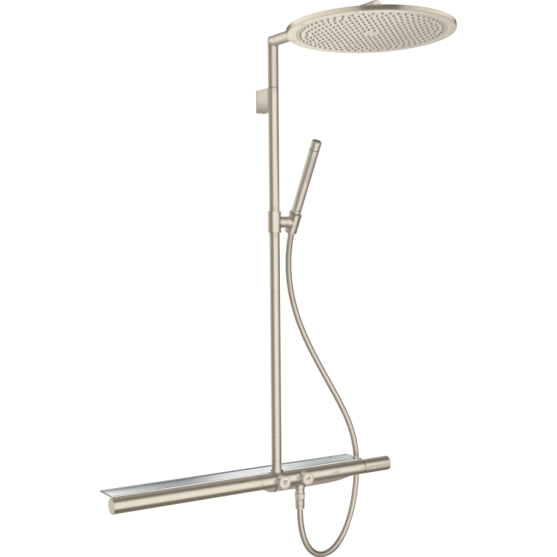 Komplet prysznicowy 350 1jet z termostatem 800 Nikiel Szczotkowany ShowerSolutions AXOR 27984820