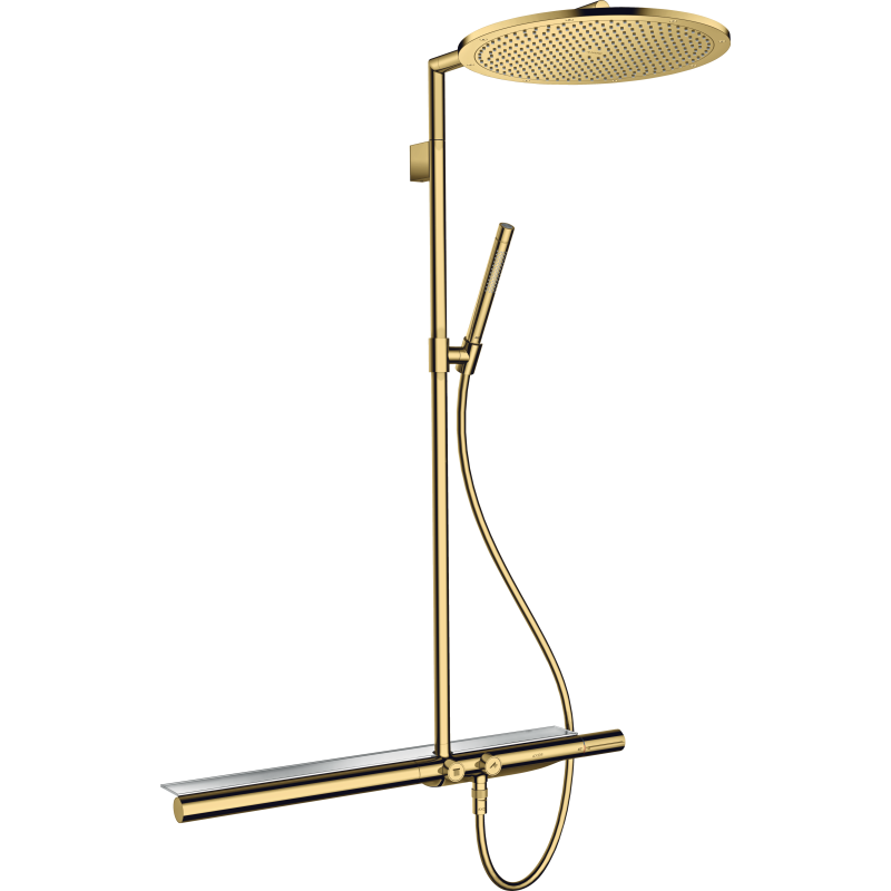 Komplet prysznicowy 350 1jet z termostatem 800 Złoty Optyczny Polerowany ShowerSolutions AXOR 27984990