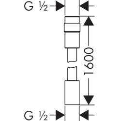 Wąż prysznicowy 1,60m z regulacją przepływu Złoty Optyczny Szczotkowany AXOR 28128250