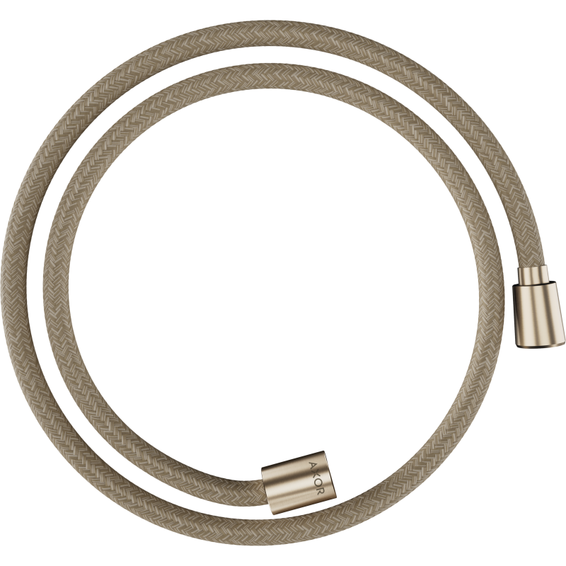 Wąż prysznicowy 1,25 m z nakrętką cylindryczną i stożkową, tekstylny Brąz Szczotkowany ShowerSolutions AXOR 28227140