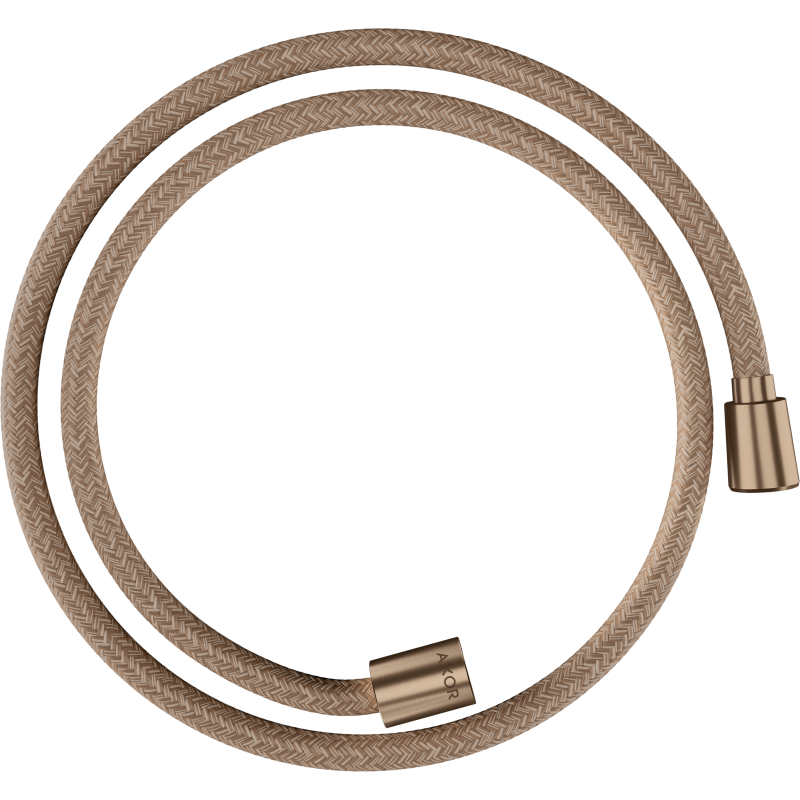 Wąż prysznicowy 1,25 m z nakrętką cylindryczną i stożkową, tekstylny Czerwony Złoty Szczotkowany ShowerSolutions AXOR 28227310