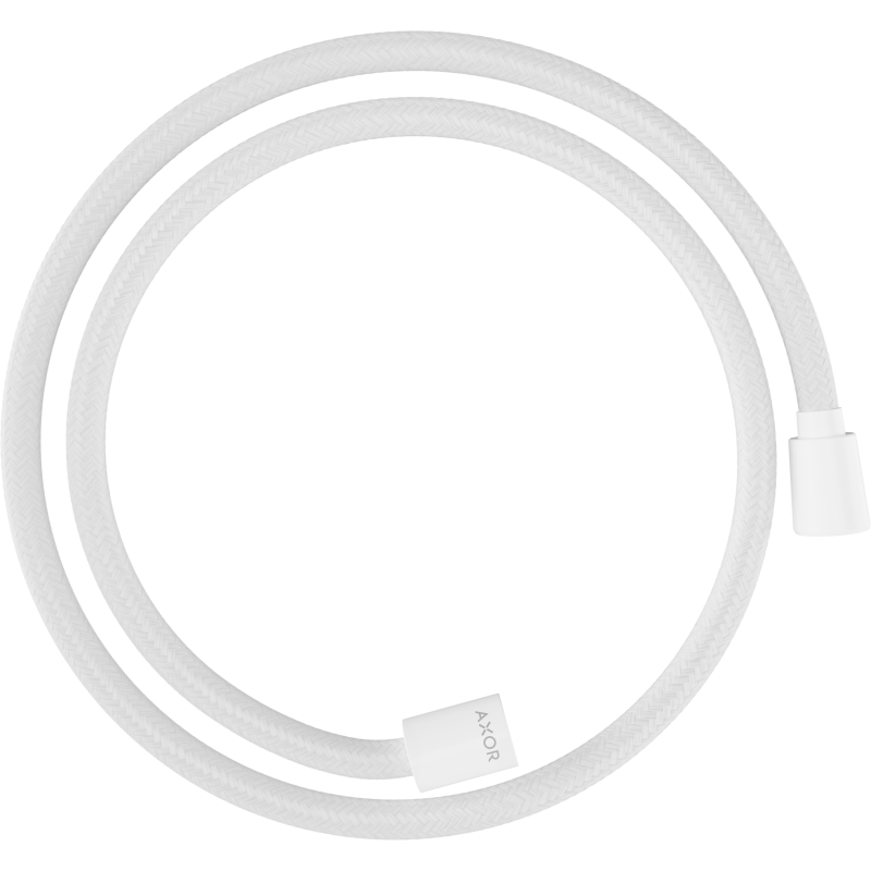 Wąż prysznicowy 1,25 m z nakrętką cylindryczną i stożkową, tekstylny Biały Matowy ShowerSolutions AXOR 28227700