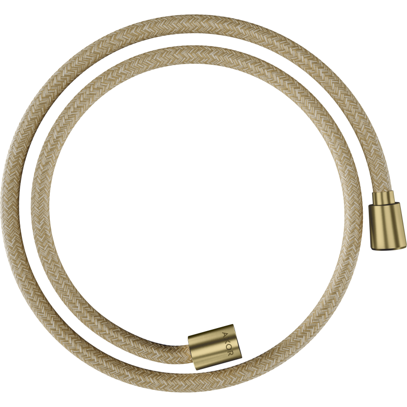 Wąż prysznicowy 1,25 m z nakrętką cylindryczną i stożkową, tekstylny Mosiądz Szczotkowany ShowerSolutions AXOR 28227950