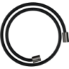 Wąż prysznicowy 1,25 m z nakrętkami cylindrycznymi, tekstylny Czarny Chrom Polerowany ShowerSolutions AXOR 28228330