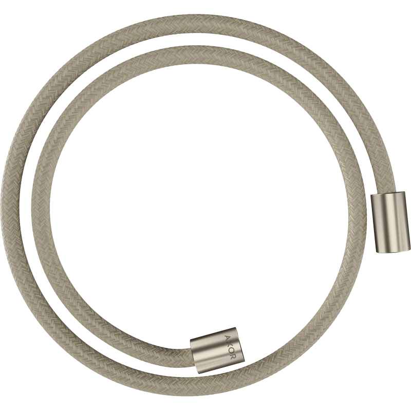 Wąż prysznicowy 1,25 m z nakrętkami cylindrycznymi, tekstylny Nikiel Szczotkowany ShowerSolutions AXOR 28228820