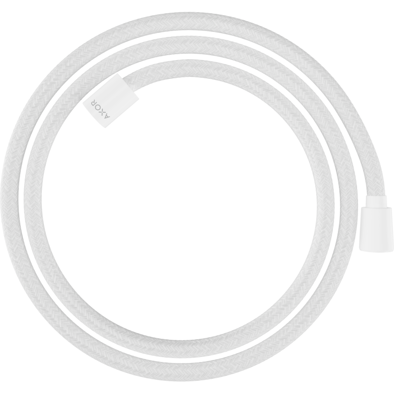 Wąż prysznicowy 1,60 m z nakrętką cylindryczną i stożkową, tekstylny Biały Matowy ShowerSolutions AXOR 28259700