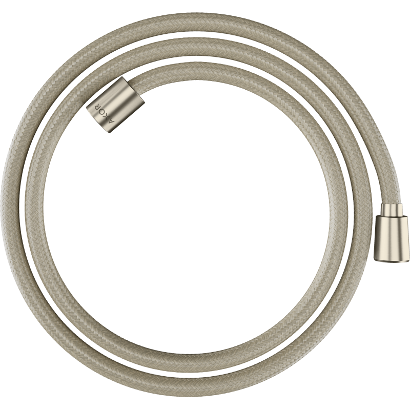 Wąż prysznicowy 1,60 m z nakrętką cylindryczną i stożkową, tekstylny Nikiel Szczotkowany ShowerSolutions AXOR 28259820