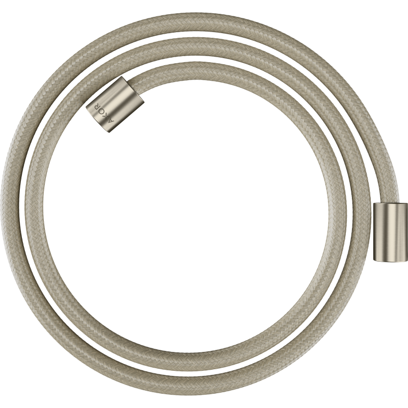 Wąż prysznicowy 1,60 m z nakrętkami cylindrycznymi, tekstylny Nikiel Szczotkowany ShowerSolutions AXOR 28261820