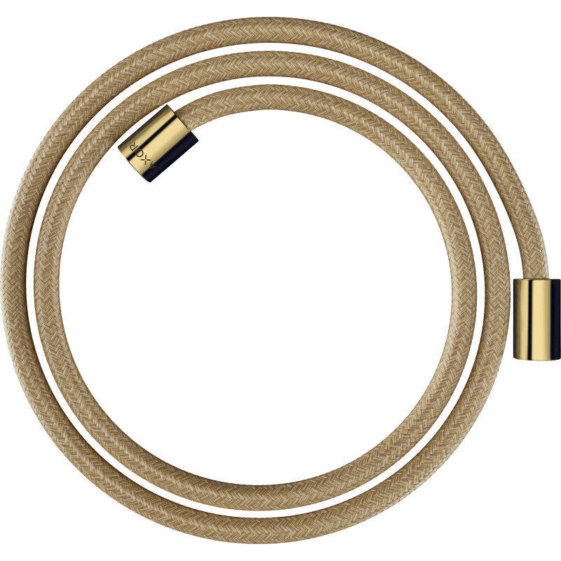 Wąż prysznicowy 1,60 m z nakrętkami cylindrycznymi, tekstylny Złoty Optyczny Polerowany ShowerSolutions AXOR 28261990