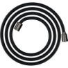 Wąż prysznicowy 2 m z nakrętką cylindryczną i stożkową, tekstylny Czarny Chrom Polerowany ShowerSolutions AXOR 28290330