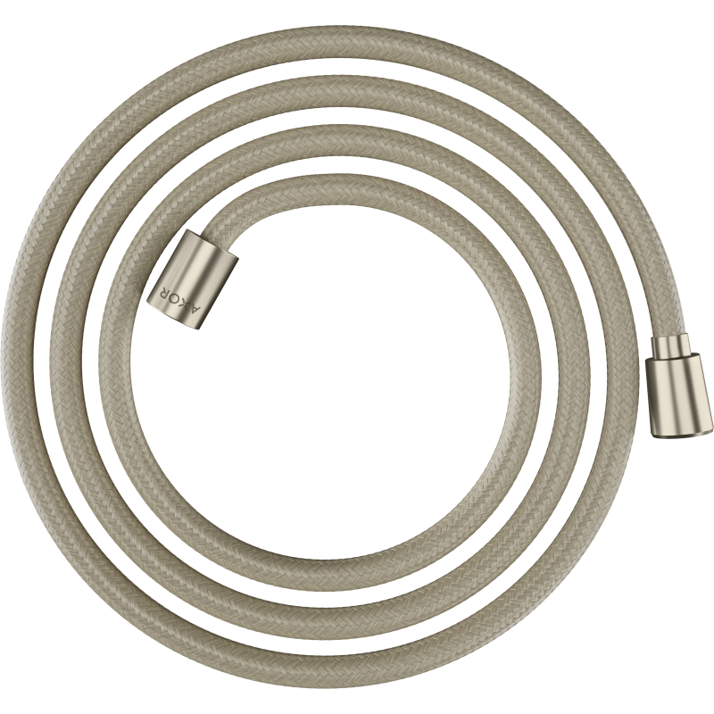 Wąż prysznicowy 2 m z nakrętką cylindryczną i stożkową, tekstylny Nikiel Szczotkowany ShowerSolutions AXOR 28290820