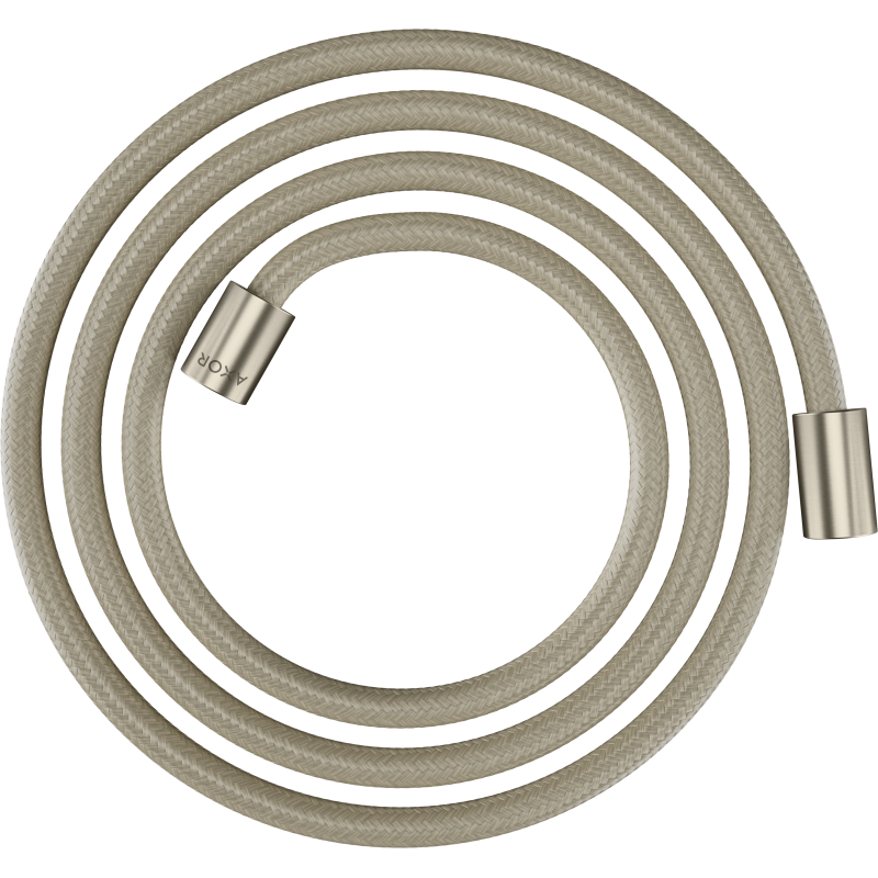 Wąż prysznicowy 2 m z nakrętkami cylindrycznymi, tekstylny Nikiel Szczotkowany ShowerSolutions AXOR 28291820
