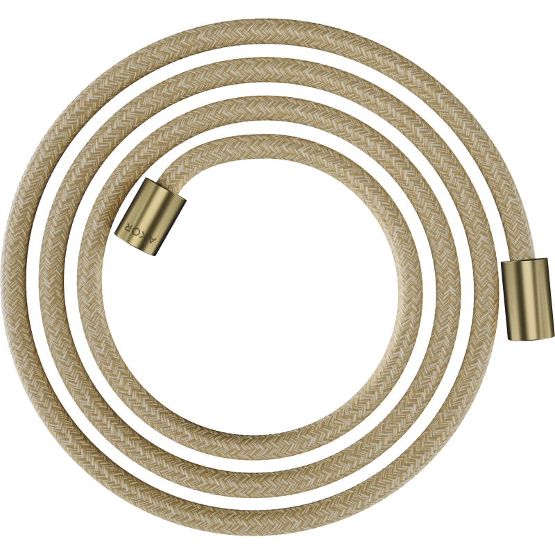 Wąż prysznicowy 2 m z nakrętkami cylindrycznymi, tekstylny Mosiądz Szczotkowany ShowerSolutions AXOR 28291950