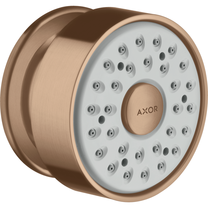 Dysza boczna 1jet, okrągła rozeta Czerwony Złoty Szczotkowany AXOR 28464310