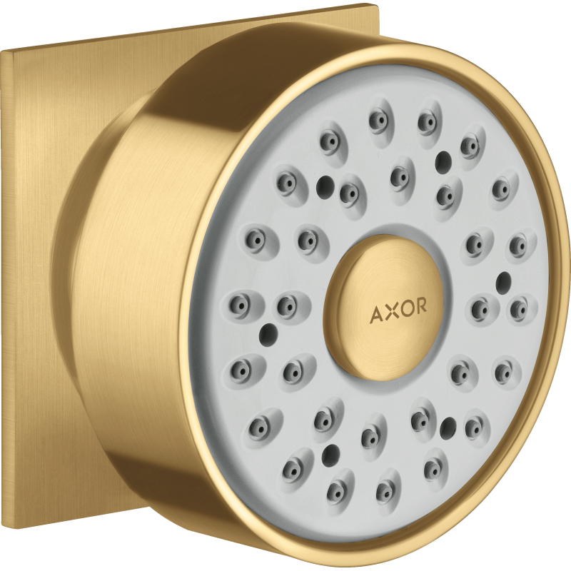 Dysza boczna 1jet, kwadratowa rozeta Złoty Optyczny Szczotkowany AXOR 28469250