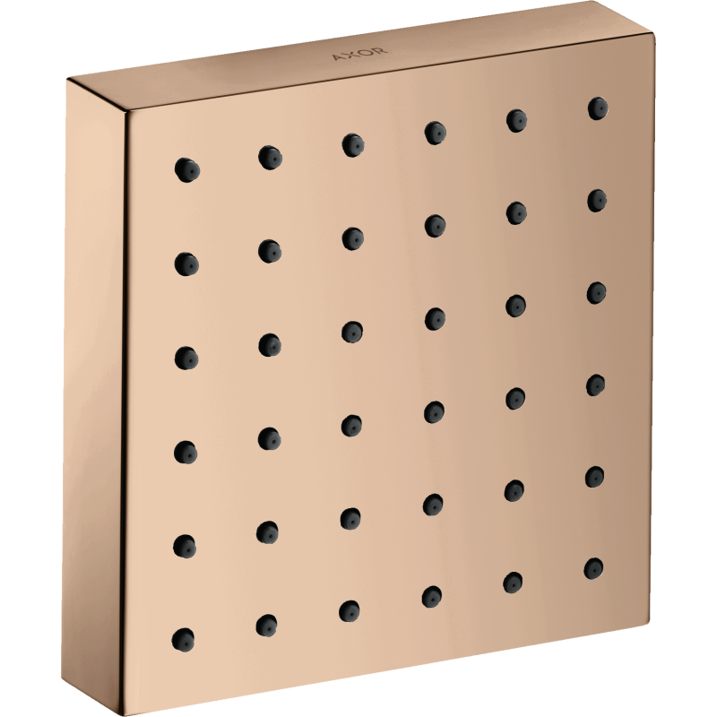 Moduł prysznicowy 120/120, kwadratowy, podtynkowy Czerwony Złoty Polerowany ShowerSolutions AXOR 28491300