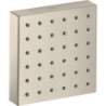 Moduł prysznicowy 120/120, kwadratowy, podtynkowy Nikiel Szczotkowany ShowerSolutions AXOR 28491820