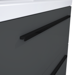 UCHWYT KWADRO PLUS BLACK 16 cm 1 SZT ELITA 167902