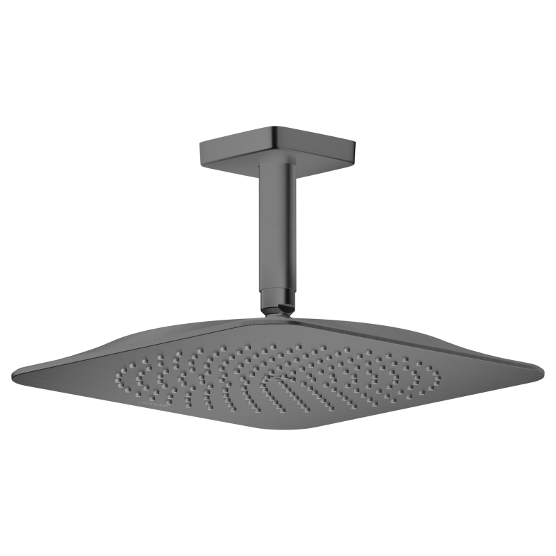 Głowica prysznicowa 270/270 1jet EcoSmart z przyłączem sufitowym Czarny Chrom Szczotkowany Citterio C AXOR 28793340