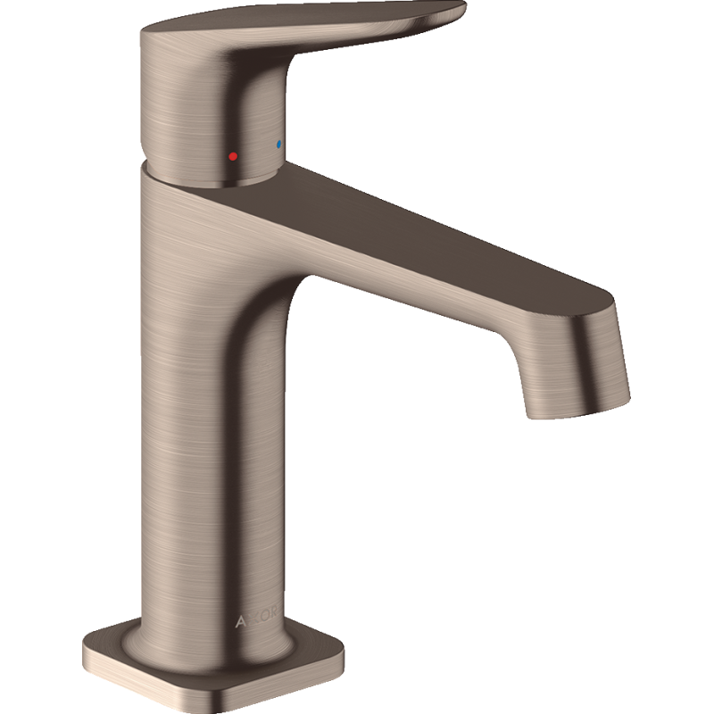 Jednouchwytowa bateria umywalkowa 100 z kompletem odpływowym z cięgłem Nikiel Szczotkowany Citterio M AXOR 34010820