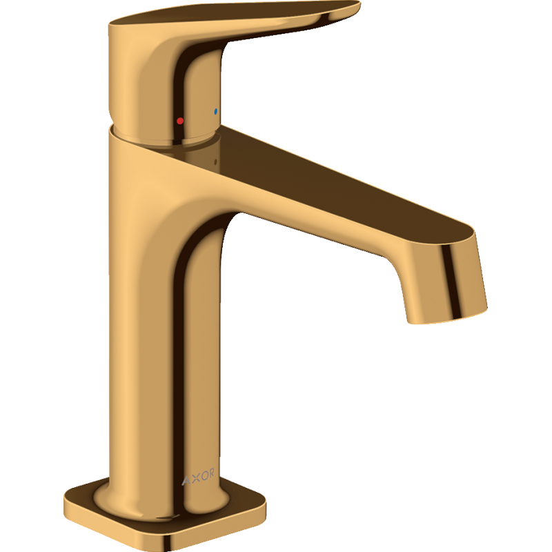 Jednouchwytowa bateria umywalkowa 100 z kompletem odpływowym z cięgłem Złoty Optyczny Polerowany Citterio M AXOR 34010990