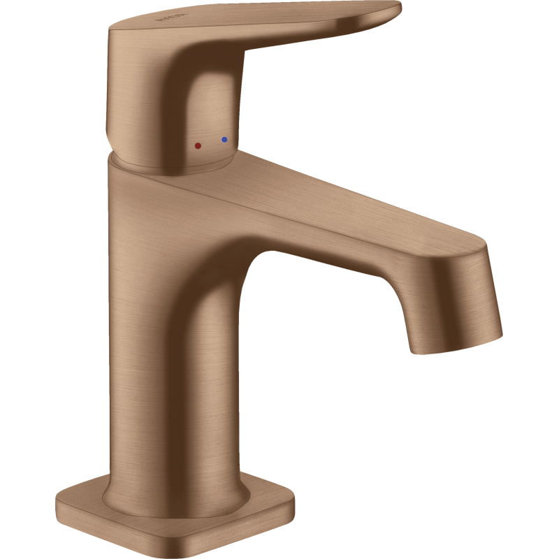 Bateria umywalkowa 70 do małych umywalek z kpl odpływowym z cięgłem Czerwony Złoty Szczotkowany Citterio M AXOR 34016310