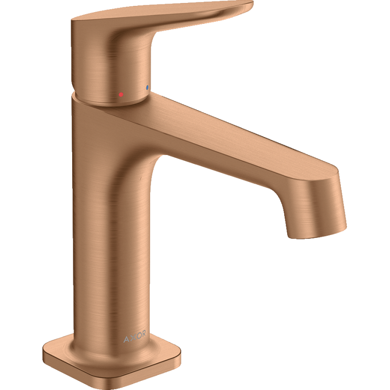 Jednouchwytowa bateria umywalkowa 100 z niezamykanym kompletem odpływowym Brąz Szczotkowany Citterio M AXOR 34017140