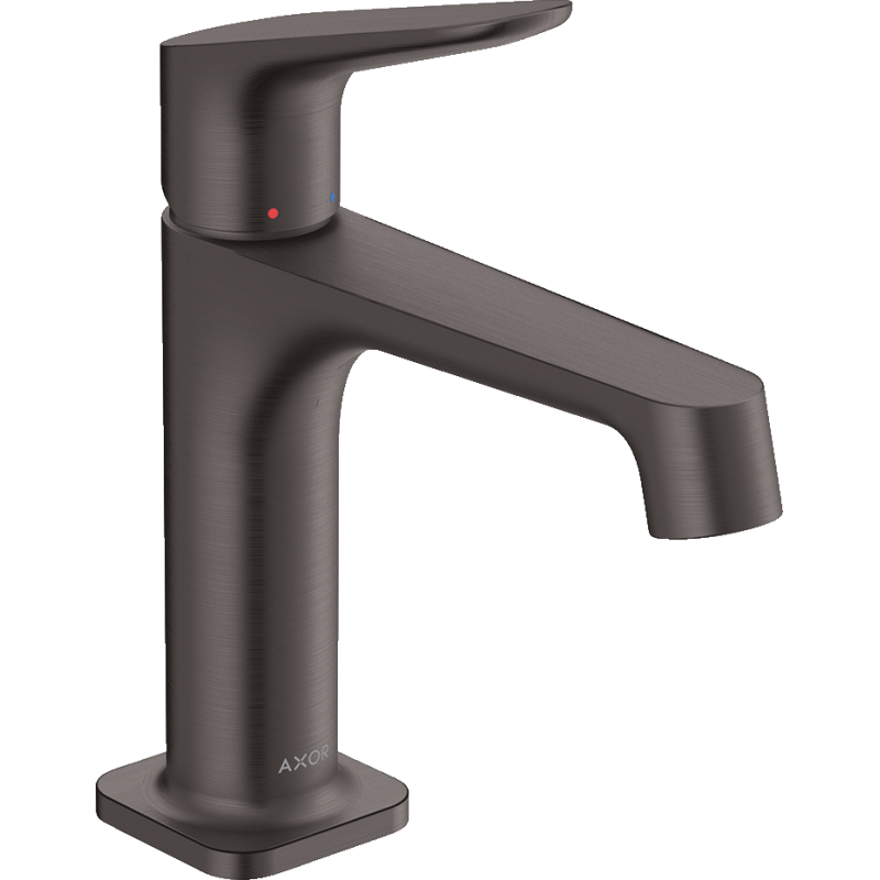 Jednouchwytowa bateria umywalkowa 100 z niezamykanym kompletem odpływowym Czarny Chrom Szczotkowany Citterio M AXOR 34017340