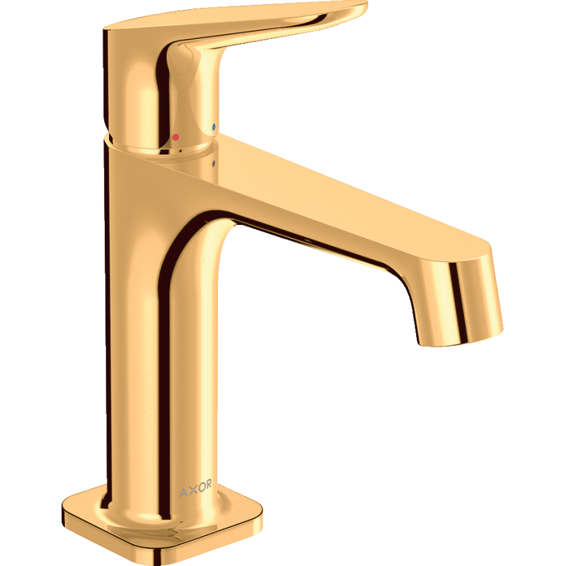 Jednouchwytowa bateria umywalkowa 100 z niezamykanym kompletem odpływowym Złoty Optyczny Polerowany Citterio M AXOR 34017990