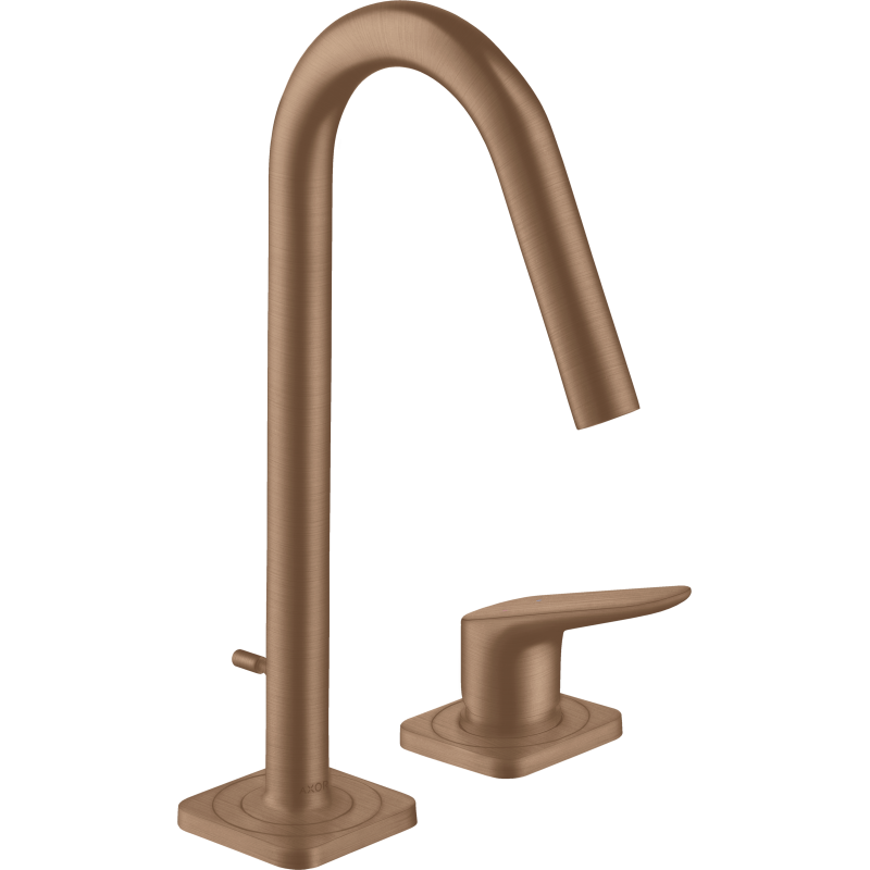 2-otworowa bateria umywalkowa 160 z kompletem odpływowym z cięgłem Czerwony Złoty Szczotkowany Citterio M AXOR 34132310