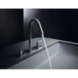 3-otworowa Bateria umyw. 160 z uchwytami jednoramiennymi, rozetami i kpl odpływowym z cięgłem Chrom Citterio M AXOR 34133000