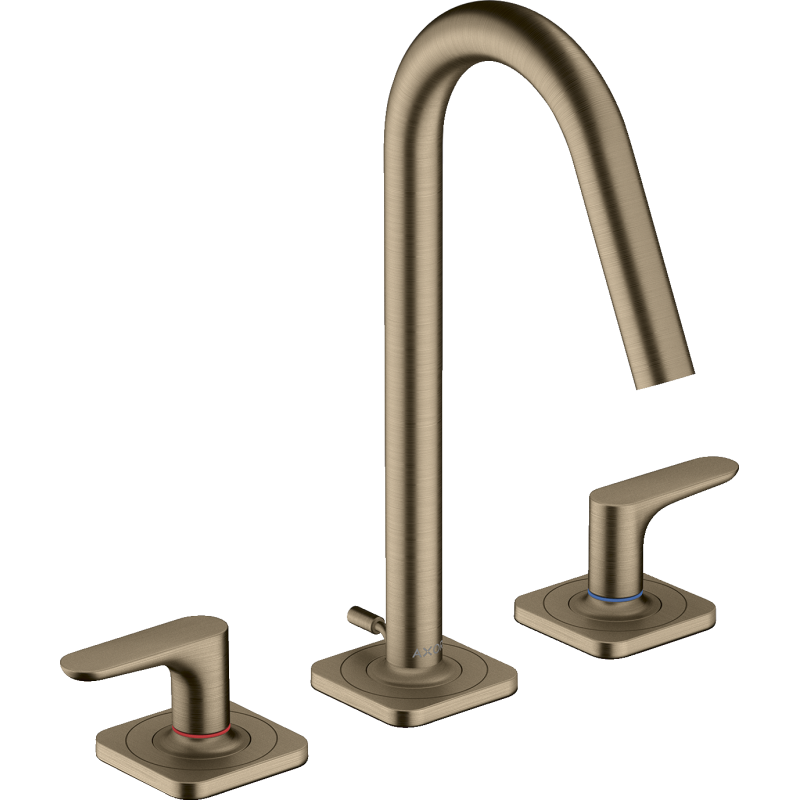 3-otw. Bateria umyw. 160 z uchwytami, rozetami i kpl odpływowym z cięgłem Nikiel brushed Citterio M AXOR 34133820