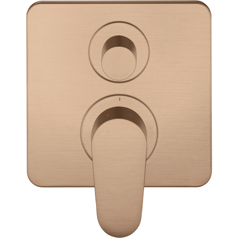 Jednouchwytowa bateria wannowa, podtynkowa Czerwony Złoty Szczotkowany Citterio M AXOR 34425310