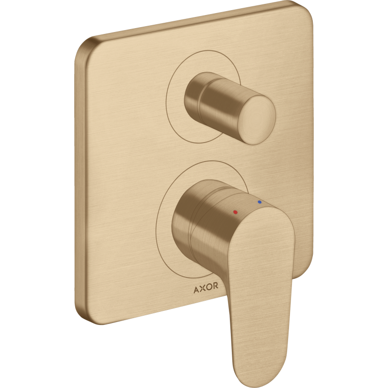 Jednouchwytowa bateria wannowa, podtynkowa Brąz Szczotkowany Citterio M AXOR 34427140