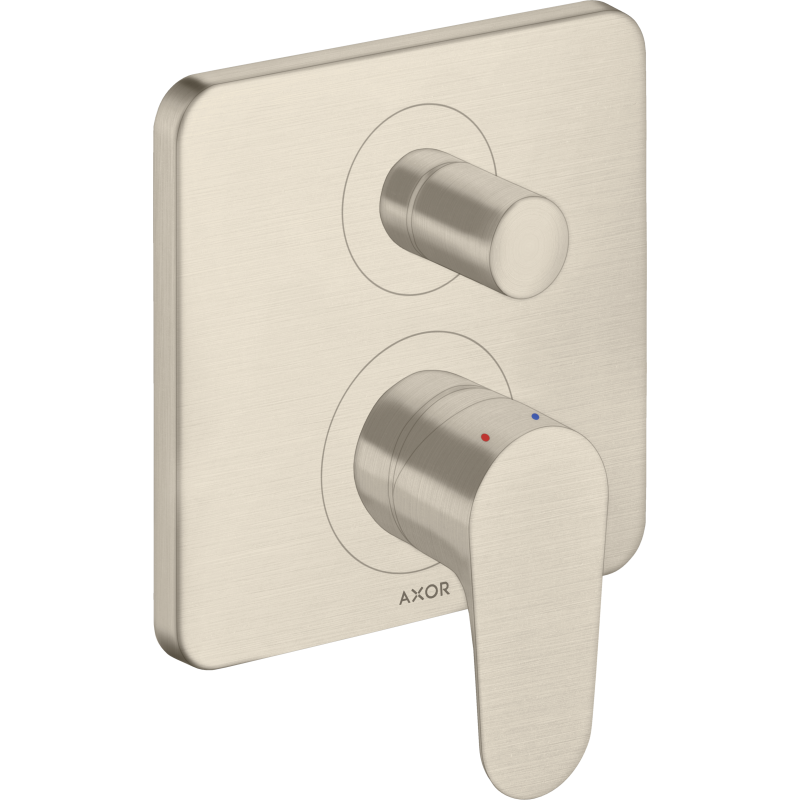 Jednouchwytowa bateria wannowa, podtynkowa Nikiel Szczotkowany Citterio M AXOR 34427820