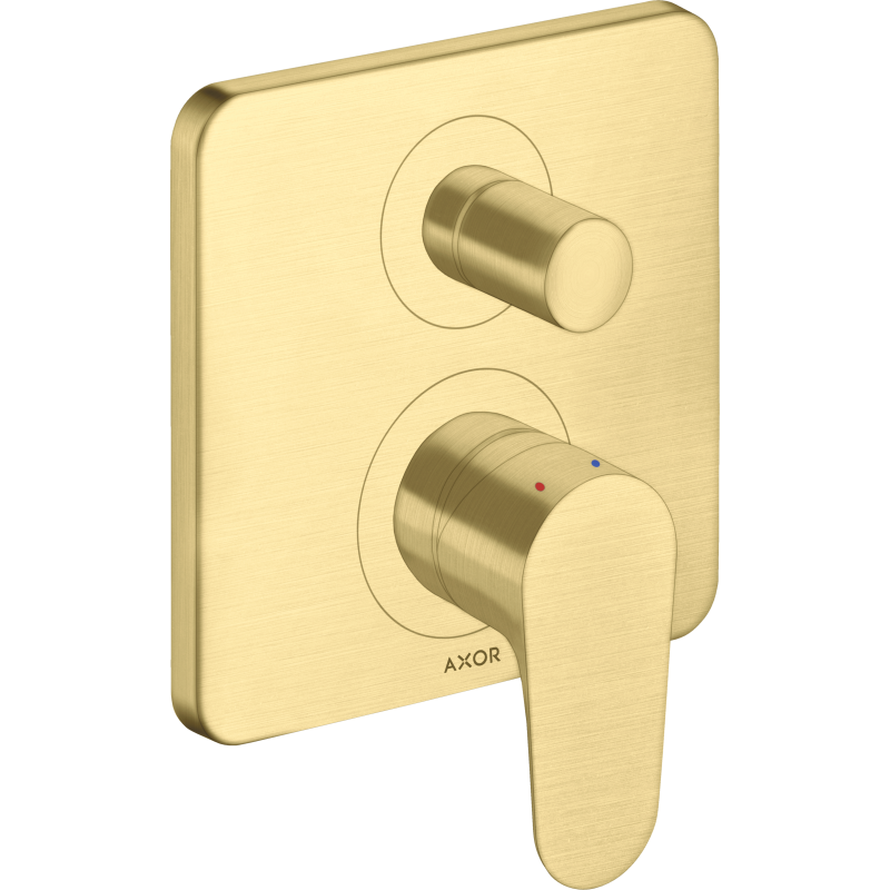 Jednouchwytowa bateria wannowa, podtynkowa Mosiądz Szczotkowany Citterio M AXOR 34427950