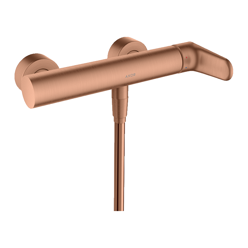 Jednouchwytowa bateria prysznicowa, natynkowa Czerwony Złoty Szczotkowany Citterio M AXOR 34620310