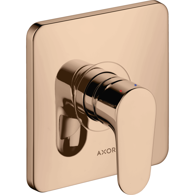 Jednouchwytowa bateria prysznicowa, podtynkowa Czerwony Złoty Polerowany Citterio M AXOR 34625300