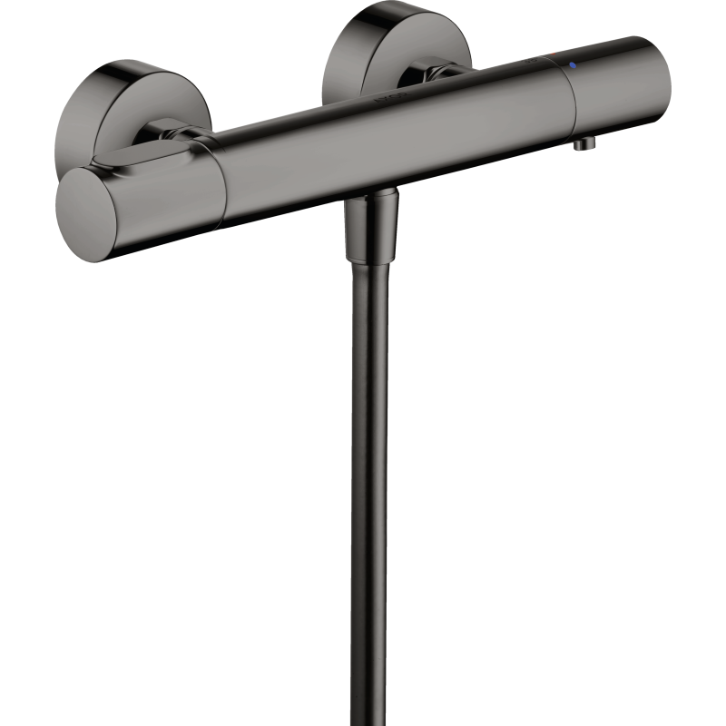 Bateria prysznicowa, termostatyczna, natynkowa Czarny Chrom Polerowany Citterio M AXOR 34635330