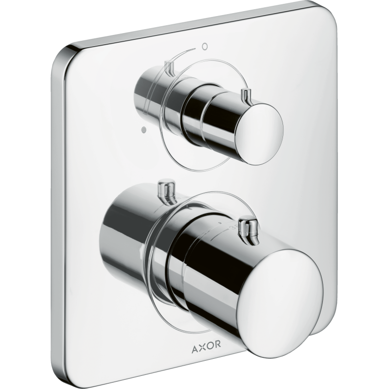 Bateria termostatyczna z zaworem odcinającym do 1 odbiornika, podtynkowa Chrom Citterio M AXOR 34705000