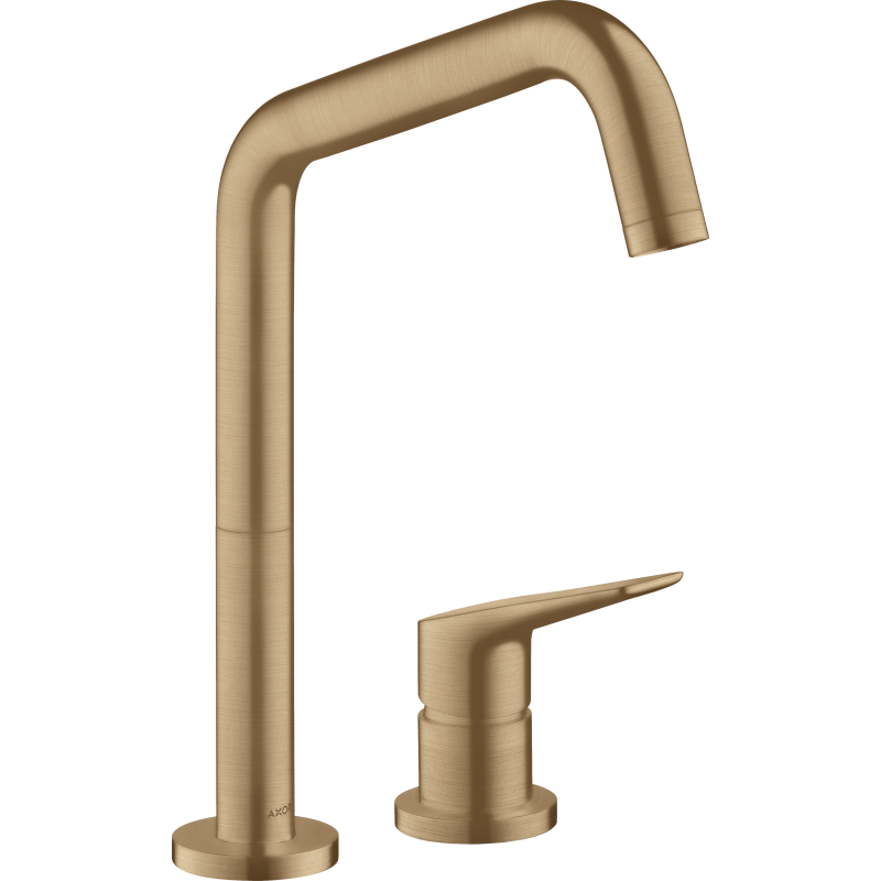 2-otworowa jednouchwytowa bateria kuchenna 240 z obrotową wylewką Brąz Szczotkowany Citterio M AXOR 34820140