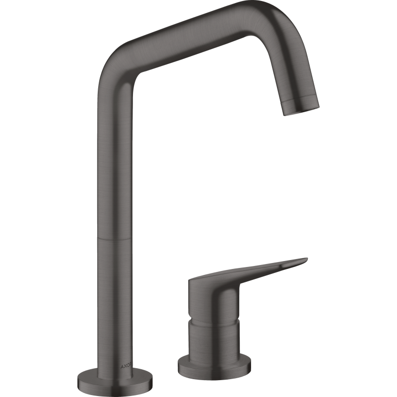 2-otworowa jednouchwytowa bateria kuchenna 240 z obrotową wylewką Czarny Chrom Szczotkowany Citterio M AXOR 34820340