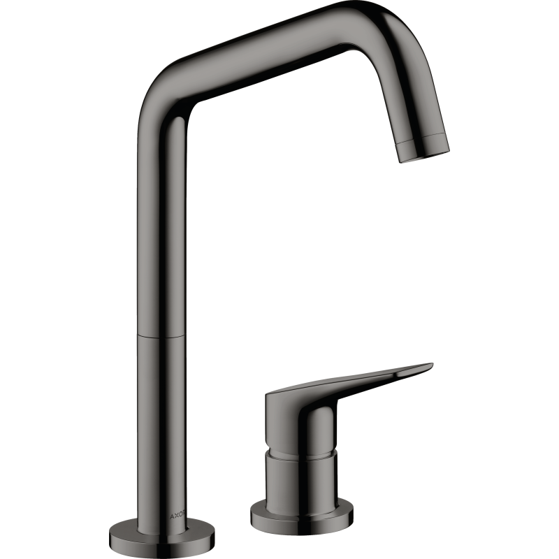 2-otworowa jednouchwytowa bateria kuchenna 240 z obrotową wylewką EcoSmart Czarny Chrom Polerowany Citterio M AXOR 34823330