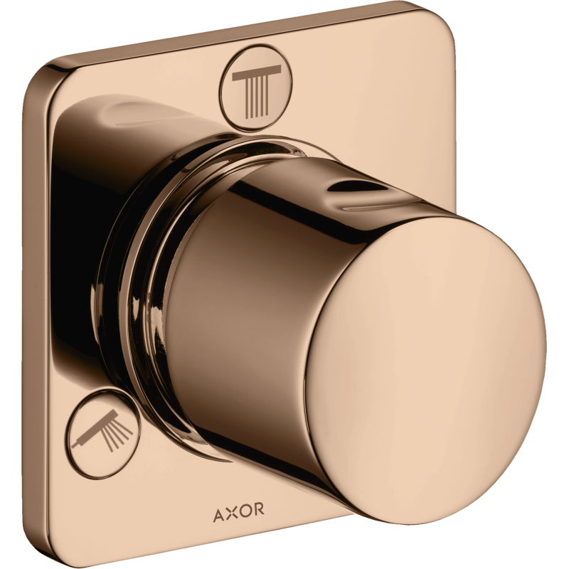 Zawór odcinająco-przełączający Trio/Quattro, podtynkowy Czerwony Złoty Polerowany Citterio M AXOR 34920300