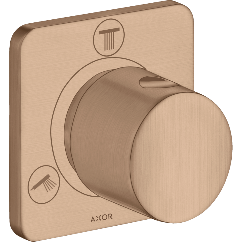 Zawór odcinająco-przełączający Trio/Quattro, podtynkowy Czerwony Złoty Szczotkowany Citterio M AXOR 34920310