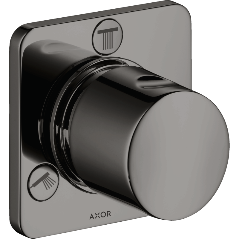 Zawór odcinająco-przełączający Trio/Quattro, podtynkowy Czarny Chrom Polerowany Citterio M AXOR 34920330