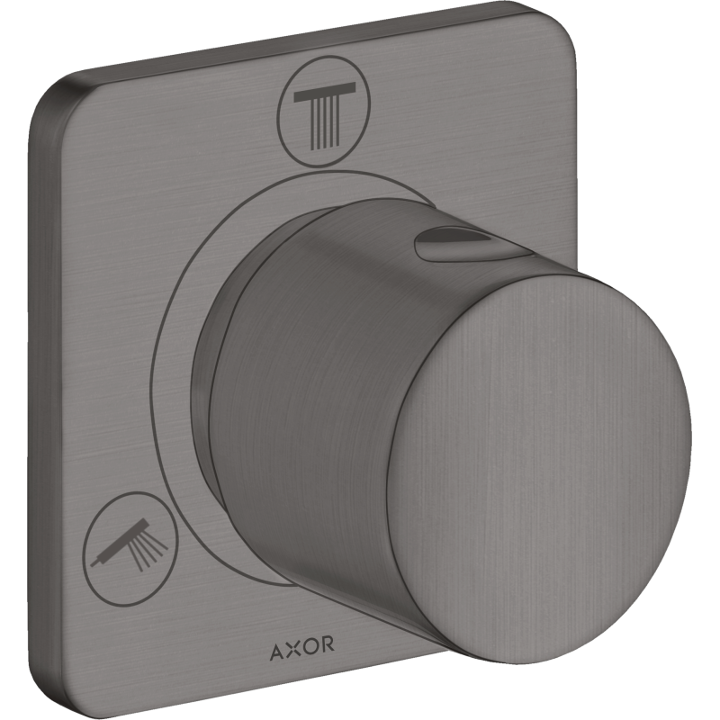 Zawór odcinająco-przełączający Trio/Quattro, podtynkowy Czarny Chrom Szczotkowany Citterio M AXOR 34920340