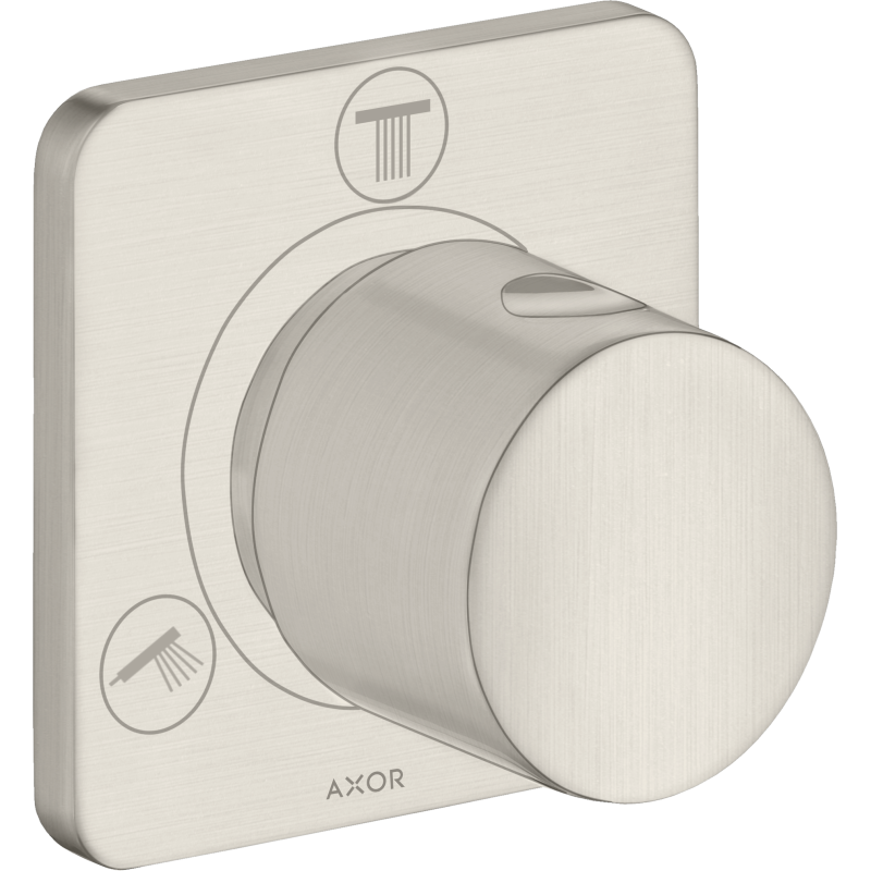 Zawór odcinająco-przełączający Trio/Quattro, podtynkowy Stal Szlachetna Optyczna Citterio M AXOR 34920800