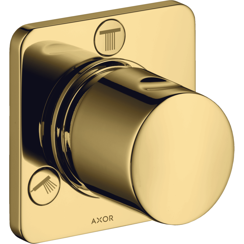 Zawór odcinająco-przełączający Trio/Quattro, podtynkowy Złoty Optyczny Polerowany Citterio M AXOR 34920990