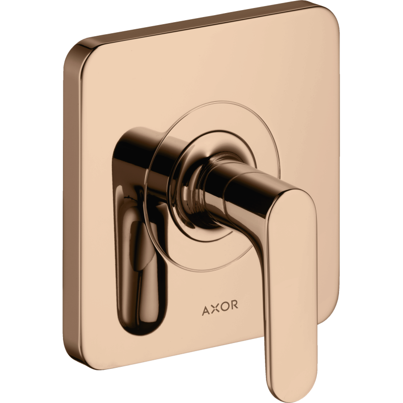 Zawór odcinający, podtynkowy Czerwony Złoty Polerowany Citterio M AXOR 34960300